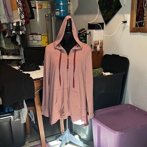 Women's Pink Hooded Jacket